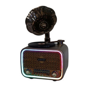 Everton Rt-709 Gramafonlu Bluetooth Fm-Usb-Tf-Aux Şarjlı Nostaljik Radyo (KDO) - Image 1