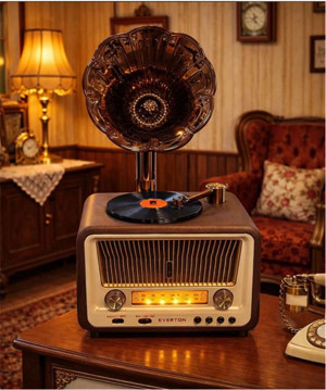 Everton Rt-608 Bluetooth Fm-Usb-Tf-Aux Şarjlı Nostaljik Radyo (KDO) - Image 1