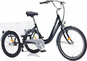 Corelli 3 Teker 24 Jant 16 Kadro 6 Vites Siyah Renk Beyaz Yazılı - Image 1