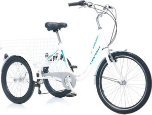 Corelli 3 Teker 24 Jant 16 Kadro 6 Vites Beyaz Renk Yeşil Yazılı - Image 1