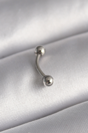 Netafast 316L Çelik Gümüş Renk Topçuk Model Piercing 5886 - TEOLSA1743-6385 - Image 1