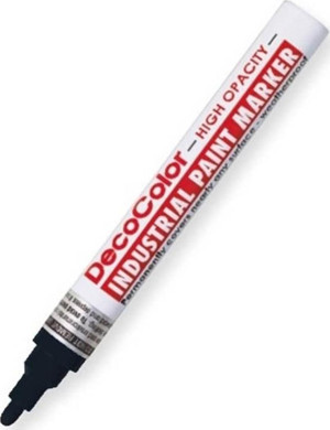 Marvy 728 DecoColor Industrial Paint Marker Black - Image 1