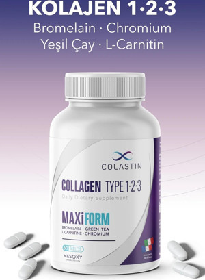 Colastin Collagen Type 1-2-3 Maxiform 60 Tablet - Image 1