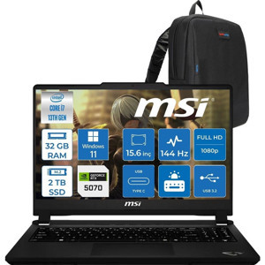 MSI Cyborg 15 Max C13WG-070XTR Intel Core I7 13620H 32GB Ddr5 2tb SSD Geforce RTX5070 100W Gddr7 8gb Windows 11 Home 15.6" IPS Fullhd (1920X1080) 144Hz Oyuncu Bilgisayarı 070XTRH14 + Zetta Çanta - Image 1