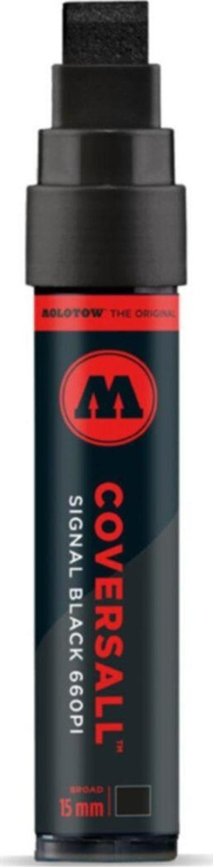 Molotow 660Pı Coversall Graffiti Tagmarker Kalem 15 Mm Signal Black - Image 1