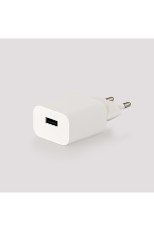 Compaxe Cta-521Umb24 10W 5V 2.1A Tek Usb + Usb To Mıcro 2.4A Kablolu Set Beyaz - Image 1