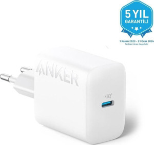 Anker 20W Type-C Şarj Adaptörü Beyaz A2347G21 - Image 1