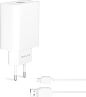 FitPlus Bianca FT-301T QC3.0 Seyahat Şarj Aleti Type-C Kablo Set 3A - Image 1