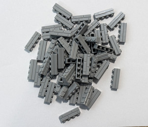 LEGO DUVAR PARÇASI-15533 100 ADET (AÇIK GRİ-Brick, Modified 1 x 4 with Masonry Profile) - Image 1