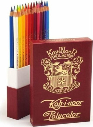 Koh-i Noor Polycolor Artist Kuru Boya Kalemi 24 Renk RETRO Özel Kutu - Image 1