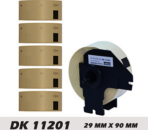 EcotagPlus Brother DK 11201 Etiket 29 mm x 90 mm - 6 x 400 Adet + Tutucu - Image 1