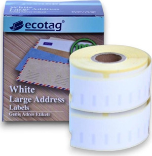 EcotagPlus Seiko SLP Serisi Etiket 89 mm x 36 mm ( 2 x 260 Adet ) - Image 1