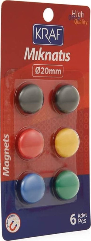 Kraf Mıknatıs 2 cm 6'lı Blister - Image 1
