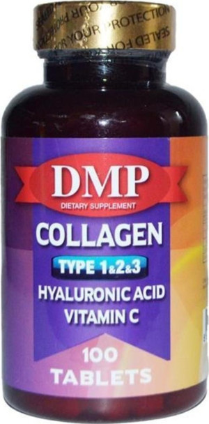 Dmp Collagen Type 1,2,3 Hyaluronic Acid Vitamin C 100 Tablets - Image 1