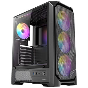 Antec VX330 FAN Mid Tower ATX 4x Fans ARGB Black 750W PSU 80+ Bronze