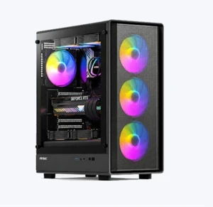 Antec VX510 FAN Mid Tower ATX 4x Fans ARGB Black 750W PSU 80+ Bronze