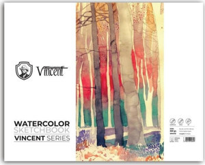 Vincent Watercolor Sketchbook White Suluboya Blok 300 gr 35x50 cm 10 Sayfa - Image 1