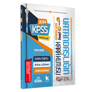 Vatandaşlık Kara Kutu Konu Özetli Dijital Çözümlü ÖSYM Çıkmış GÜNCEL Soru Bankası - İnformal Yayınları - Image 1