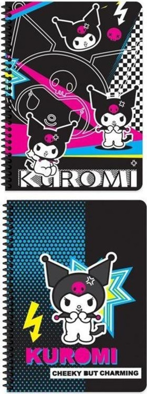 Keskin Color Kuromi 80 Yaprak Karton Kapak Defter 2 li Set 1 - Image 1