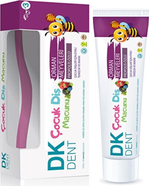 Marka: Dk Dent Orman Meyveli Çocuk Diş Macunu 50 Ml+fırça Kategori: Manuel Diş Fırçası - Image 1