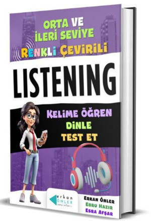 Listening - Orta ve İleri Seviye Renkli Çevirili - Erkan Önler Yayınları - Image 1