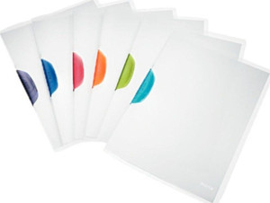 Leitz Sıkıştırmalı Dosya ColorClip Sırttan Klips 30 Sayfa Mavi (6 Lı Paket) - Image 1