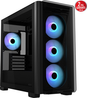 ASUS A23 PLUS Mid Tower mATX ARGB Black Tempered Glass