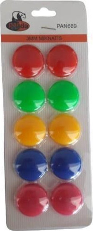 PANDA MIKNATIS RENKLİ BÜYÜK 10 LU BLİSTER - Image 1