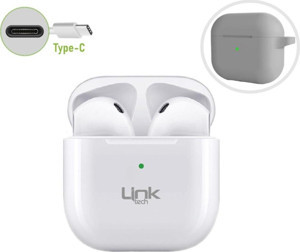 LinkTech AP01 SmartPods TWS 5.3 Bluetooth Kulaklık Type-C Beyaz - Image 1