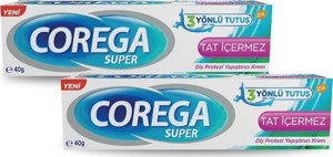 Corega Süper 3 Yönlü Tutuş Diş Protez Yapıştırıcı Krem Tat Içermez 40 gr - 2 Adet Cbkshop - Image 1