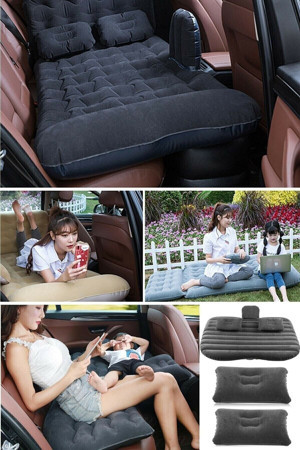 Himarry Araç İçi Şişme Yatak Araba Kamp Yatağı Yastıklı Yatak Seti - Image 1
