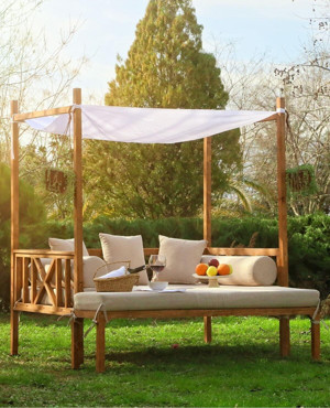 Mandu Exculisive Ahşap Bahçe Yatağı (Daybed) - Image 1