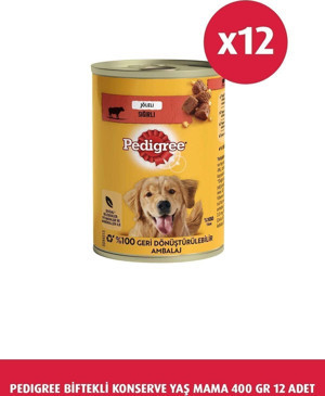 Pedigree Sığırlı Konserve Yaş Mama 400 G 12X - Image 1