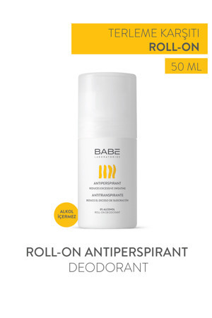 Babe Laboratorios Roll-On Antiperspirant Deodorant 50ml - Terleme Karşıtı Roll-On - Image 1