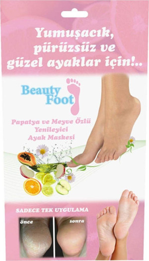 Beauty Foot Çorap Tipi Papatya ve Meyve Özlü Ayak Peeling Maskesi 20 ml - Image 1