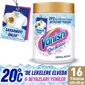 Vanish Kosla Multipower Beyazlar Için Toz Leke Çıkarıcı Deterjan Güçlendirici 480 G - Image 1