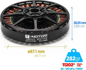 T-Motor U Power Type U8 Lite L 110KV Brushless Fırçasız UAV Multikopter Multi-rotor Quadcopter Hexacopter Drone Motoru - Image 1