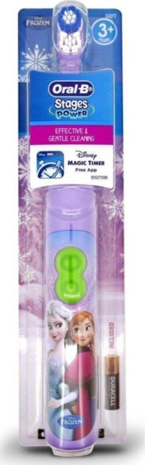 Oral-B Stages Power Elsa Frozen Pilli Çocuk Diş Fırçası +3yaş - Image 1