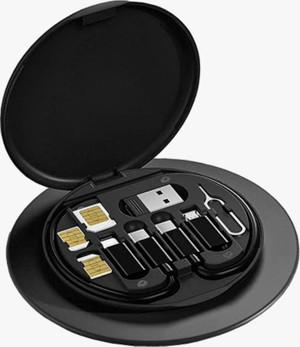 Petinka Şarj Kablosu Seti 5'i 1 arada Seyahat Kablo Seti USB Type-C 60w Destekli Kablo Kutusu - Image 1