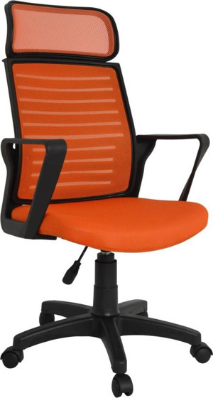 Bürocci Likya Plastik Ayaklı Çalışma Koltuğu Turuncu - Image 1