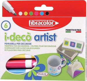 Fibracolor 6 Renk I-Deco Artist Dekorasyon Kalemi - Image 1