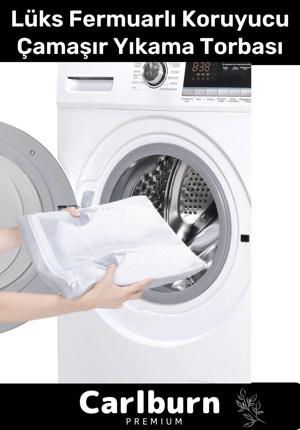 Premium Serisi Özel Fermuarlı Koruyucu Leke Çıkartıcı Ayakkabı Çamaşır Yıkama Torbası Filesi 2 Adet - Image 1