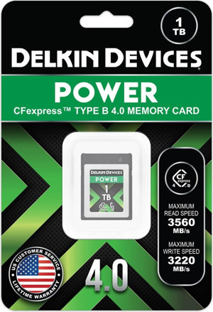 Delkin Devices 1TB Power 4.0 3560MB/s CFexpress Type-B Hafıza Kartı - Image 1