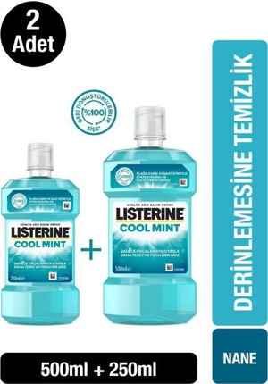 Listerine 500+250 Coolmint x 2  - Image 1