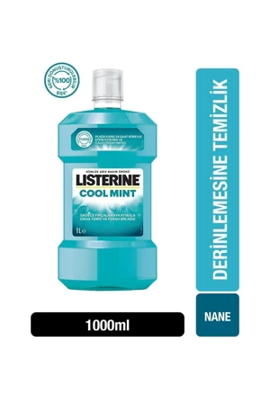 Listerine Coolmint Ağız Bakım Suyu 1000 ml - Image 1