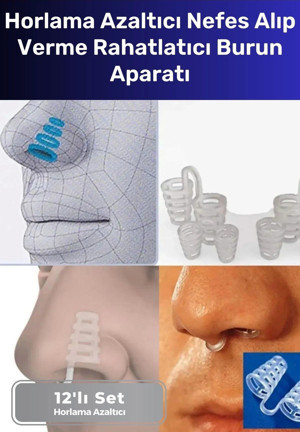 Premium Horlama Azaltıcı Nefes Alıp Verme Rahatlatıcı Uyku Önleyici Burun Delik Aparatı 12'li Set - Image 1