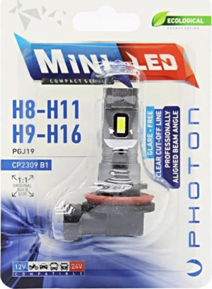 PHOTON MINI H8/H9/H11/H16 12-24V COMPACT LED (TEKLİ BLİSTER) CP2309 B1 - Image 1