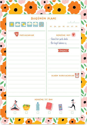 Keskin Color A5 Günlük Planner Blok - Rengarenk - Image 1