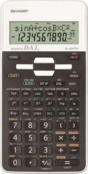 Sharp Bilimsel Hesap Makinesi Siyah Beyaz EL-531THBWH Blister - Image 1