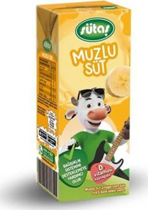 Sütaş Muzlu Süt 200 ml - Image 1